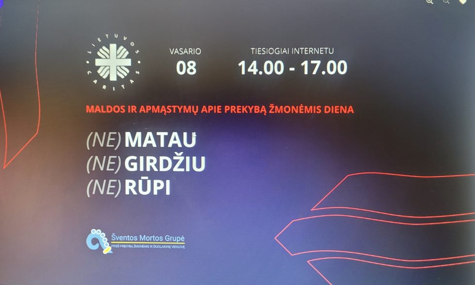 PAMINĖTA PREKYBOS ŽMONĖMIS DIENA