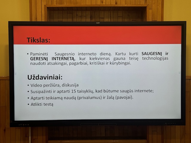 SAUGESNIO INTERNETO DIENA