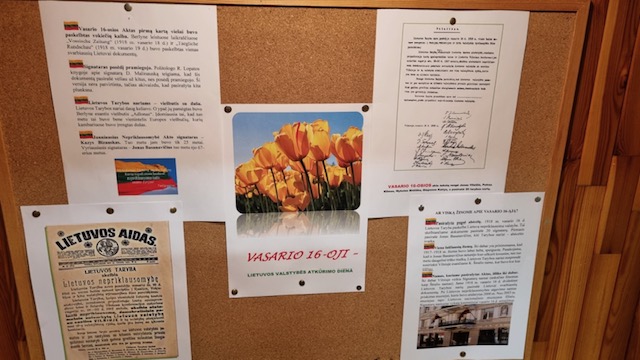 CENTRE PAMINĖTA VASARIO 16-OJI