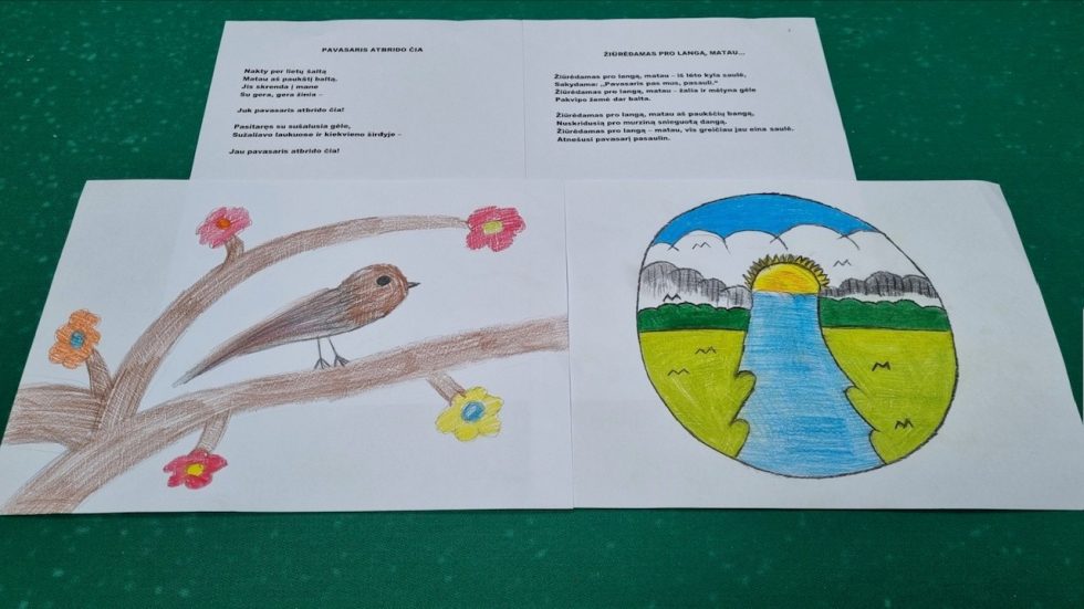 Centro mokiniai dalyvavo eilėraščių konkurse ,,Pavasario daina“