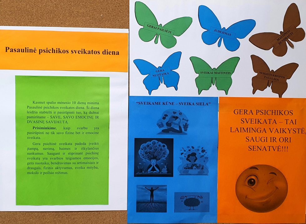 SPALIO 10-OJI – PASAULINĖ PSICHIKOS SVEIKATOS DIENA