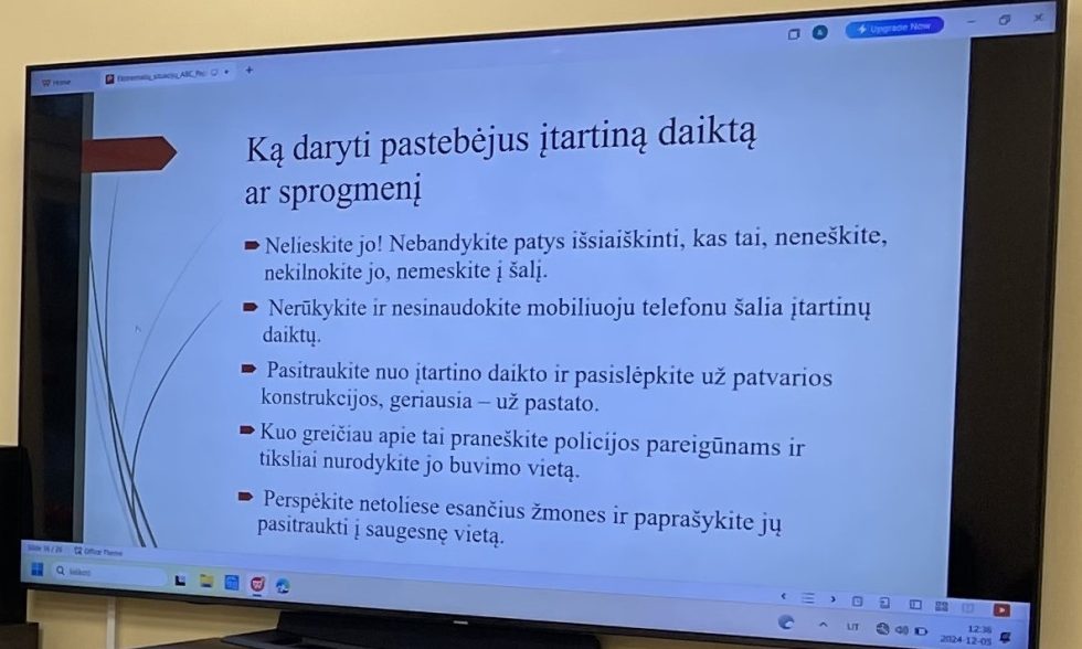 PILIETINIO IR GYNYBOS ĮGŪDŽIŲ KURSO (PGĮK) MOKYMAI