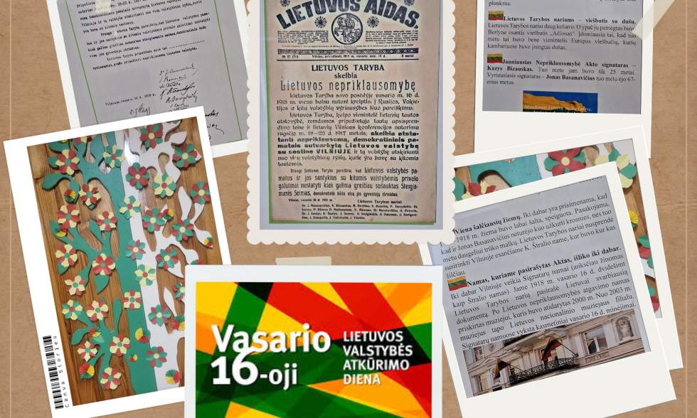 CENTRE PAMINĖTA VASARIO 16-OJI