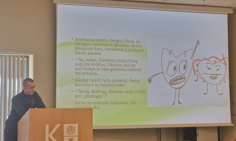 DALYVAVIMAS MOKSLINĖJE MOKINIŲ KONFERENCIJOJE