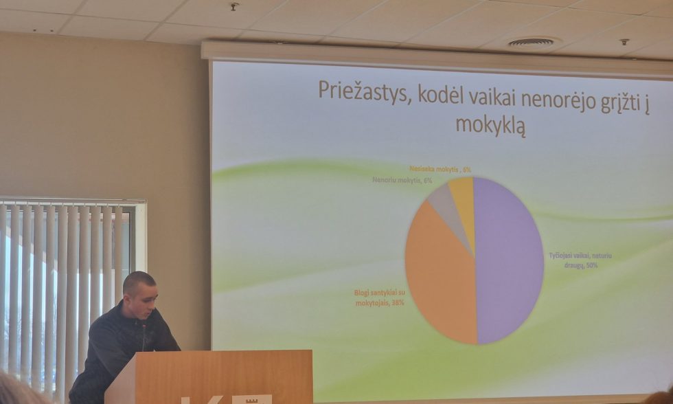 DALYVAVIMAS MOKSLINĖJE MOKINIŲ KONFERENCIJOJE