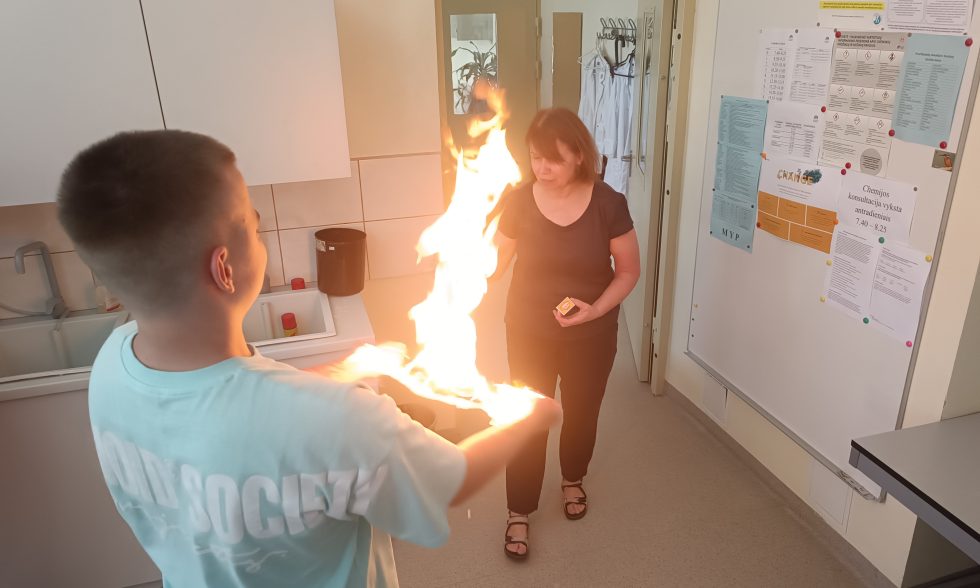 CHEMIJOS PAMOKA ŠIAULIŲ DIDŽDVARIO GIMNAZIJOJE