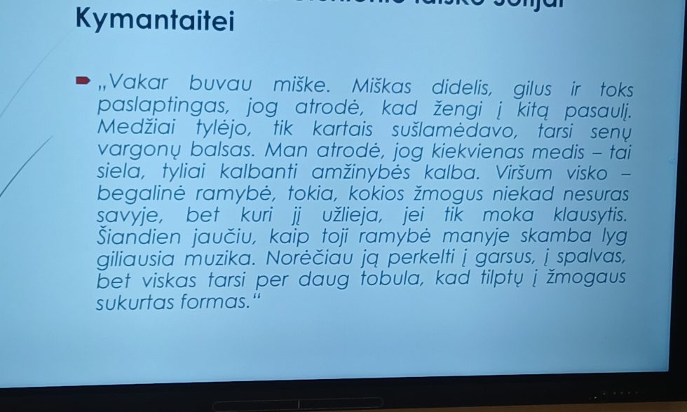 Netradicinė pamoka ,,M. K. Čiurlionis – dailininkas, kompozitorius ar rašytojas?”