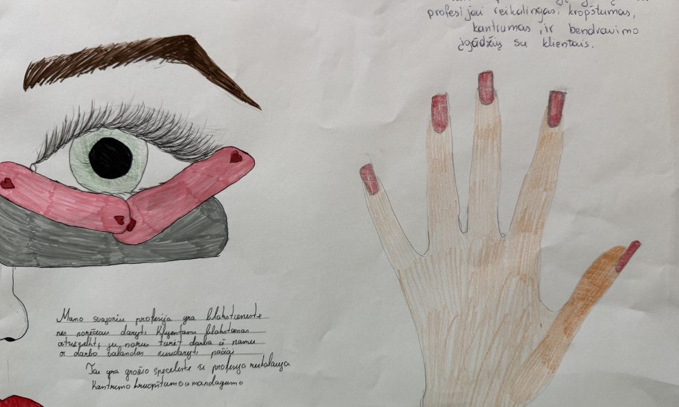 Profesinis veiklinimas ,,Mokinių svajonių  profesijos atgyja plakatuose“