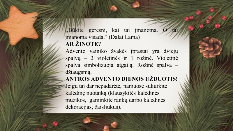 2 Advento kalendorius