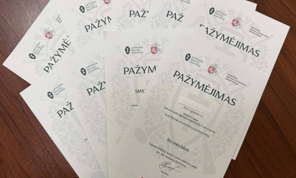 PILIETIŠKUMO IR GYNYBOS ĮGŪDŽIŲ MOKYMAI