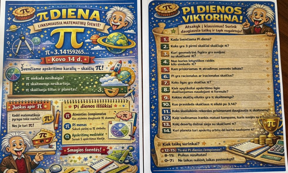 PI DIENA: IŠBANDĖME SAVO ATMINTĮ!