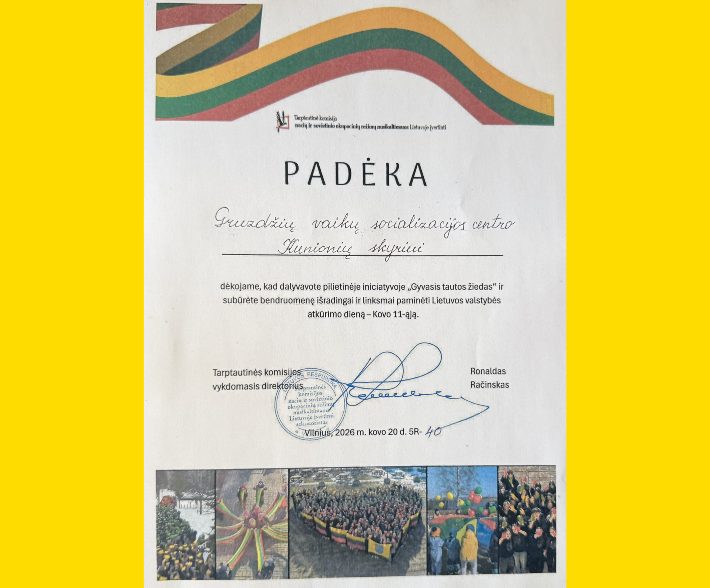 PILIETIŠKUMO IR ATMINTIES PUOSELĖJIMO ĮVERTINIMAS