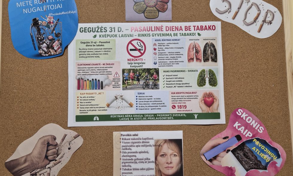 PASAULINĖ DIENA BE TABAKO PASAULINĖ DIENA BE TABAKO