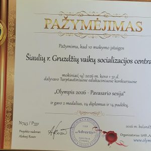 Sveikiname „Olympis“ pavasario sesijos dalyvius ir nugalėtojus!