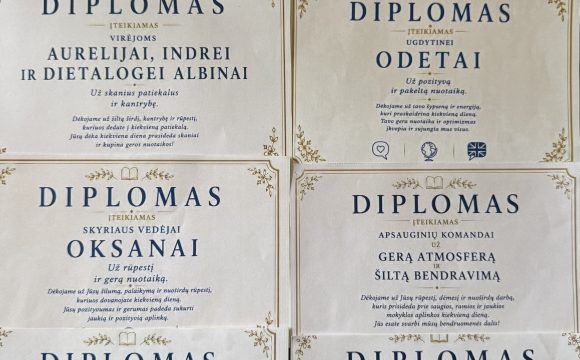 MOKSLO METŲ BAIGIMO RENGINYS „PADĖKOS DIENA“