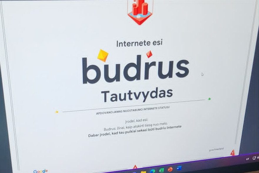 c1744167-b38c-4bbc-969d-b442e196f09a Žaisdami mokėmės saugaus interneto