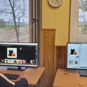 Helovino nuotaika informatikos pamokose