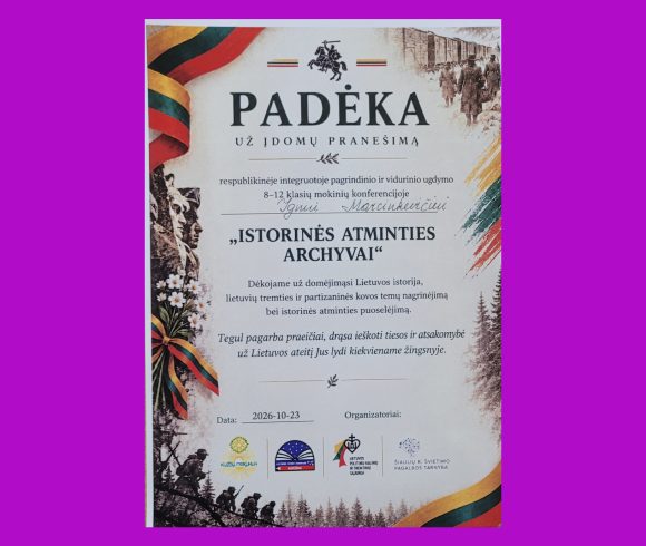 CENTRO MOKINIO DALYVAVIMAS   RESPUBLIKINĖJE MOKINIŲ KONFERENCIJOJE